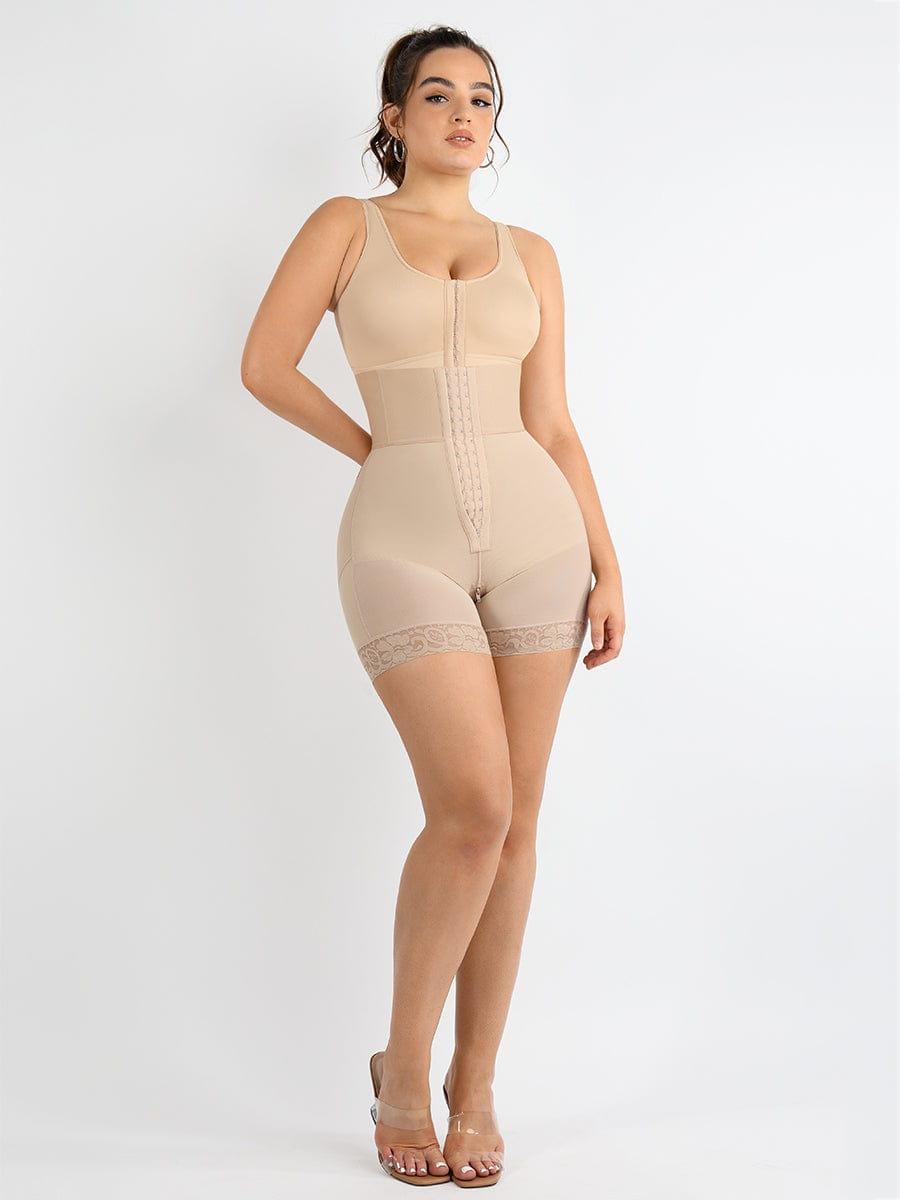  3-bones Triple-breasted High-waisted Elastic Body Butt Lifter
