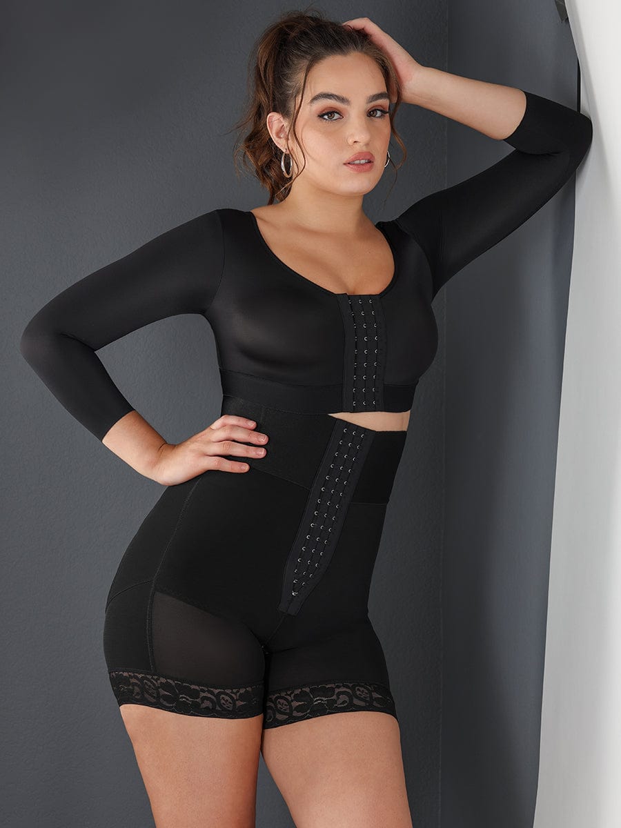  3-bones Triple-breasted High-waisted Elastic Body Butt Lifter