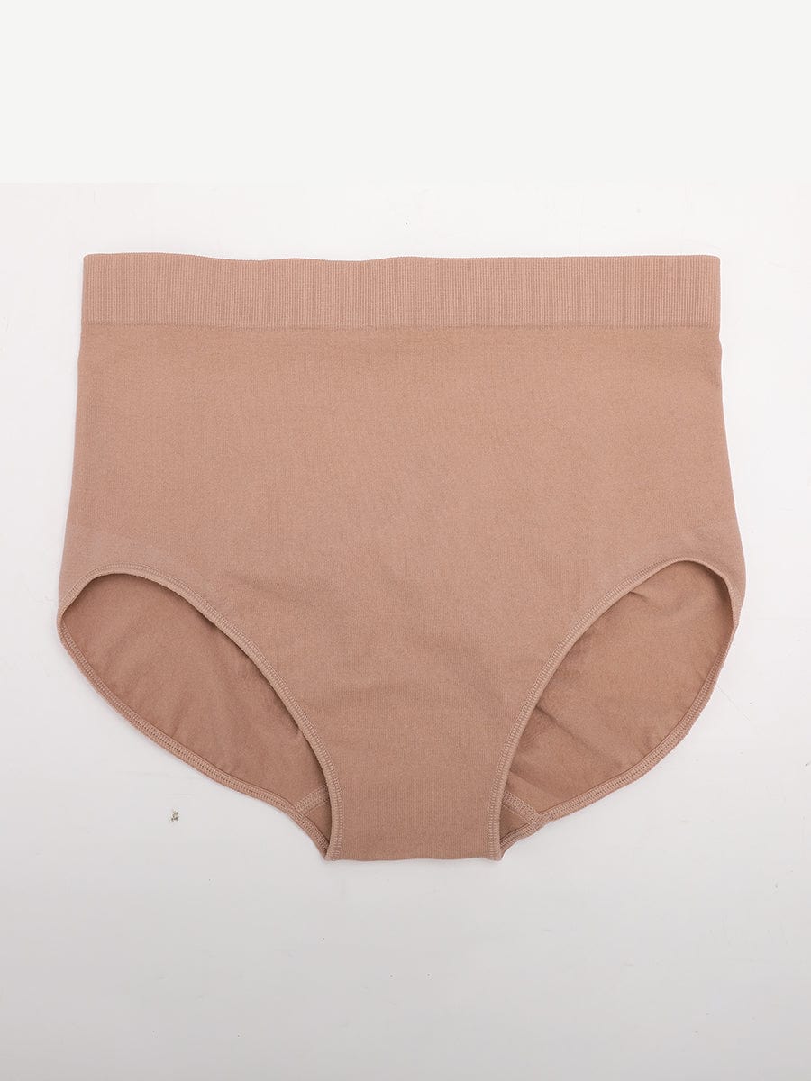  Seamless High-Waist Tummy Control Antibacterial Peach Hip Brief