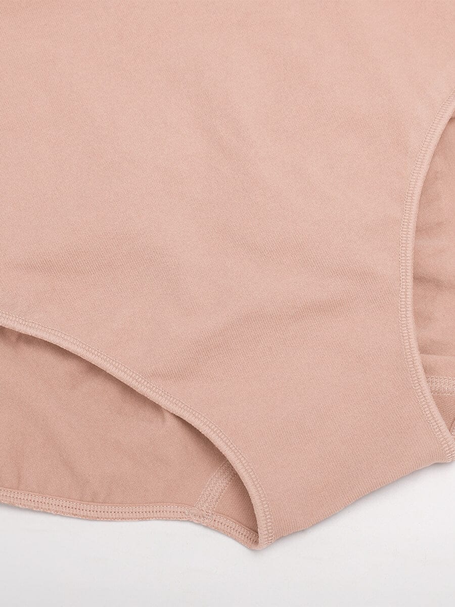  Seamless High-Waist Tummy Control Antibacterial Peach Hip Brief