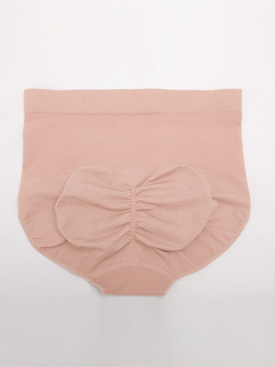  Seamless High-Waist Tummy Control Antibacterial Peach Hip Brief