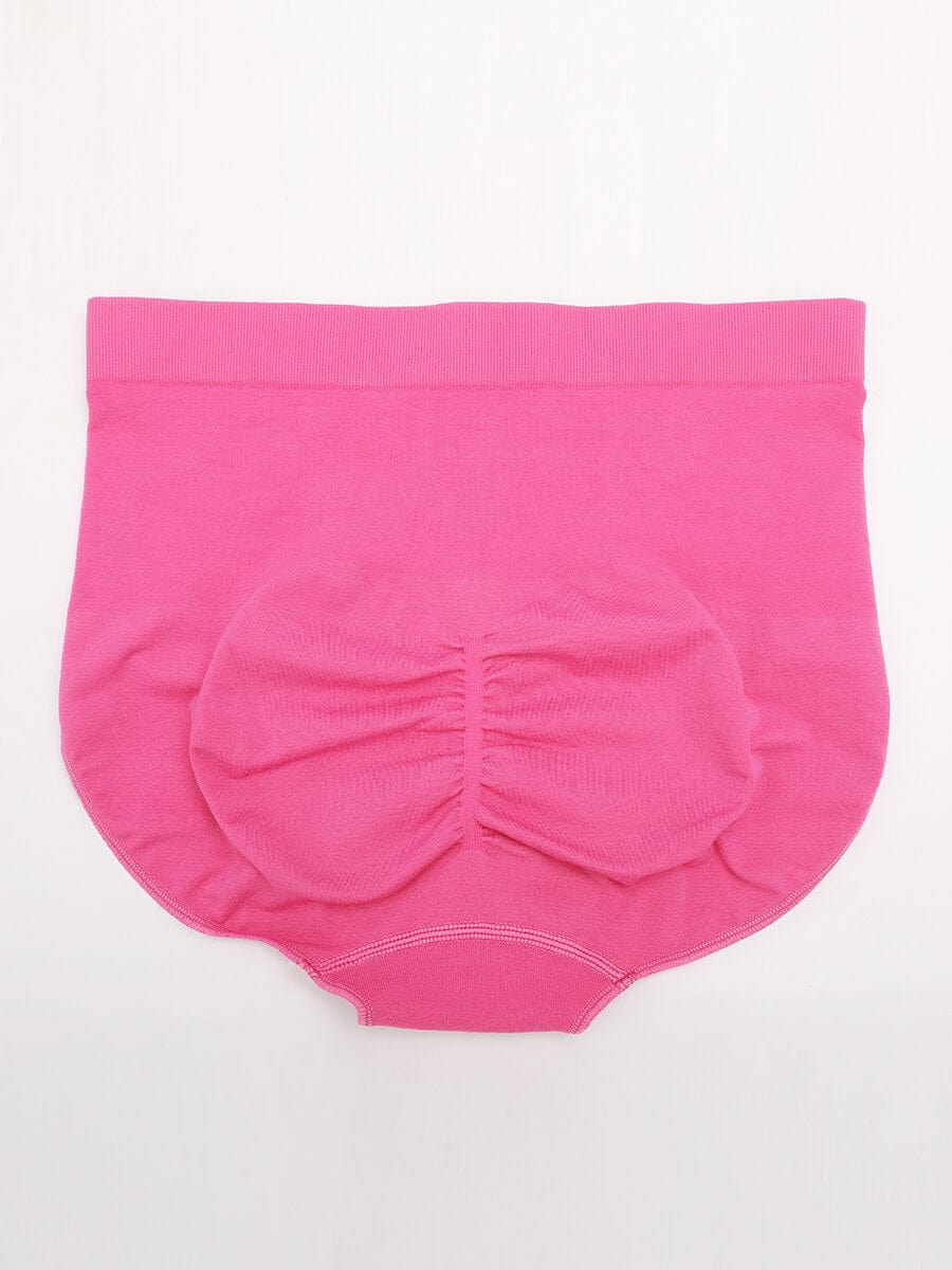  Seamless High-Waist Tummy Control Antibacterial Peach Hip Brief