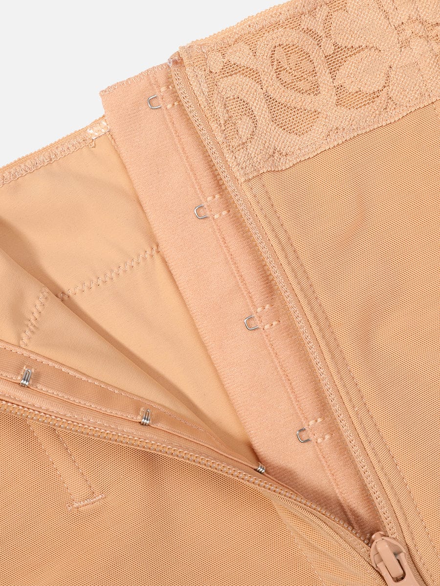  Front Zipper Butt Lifter Shorts High Waist Curve-Creating
