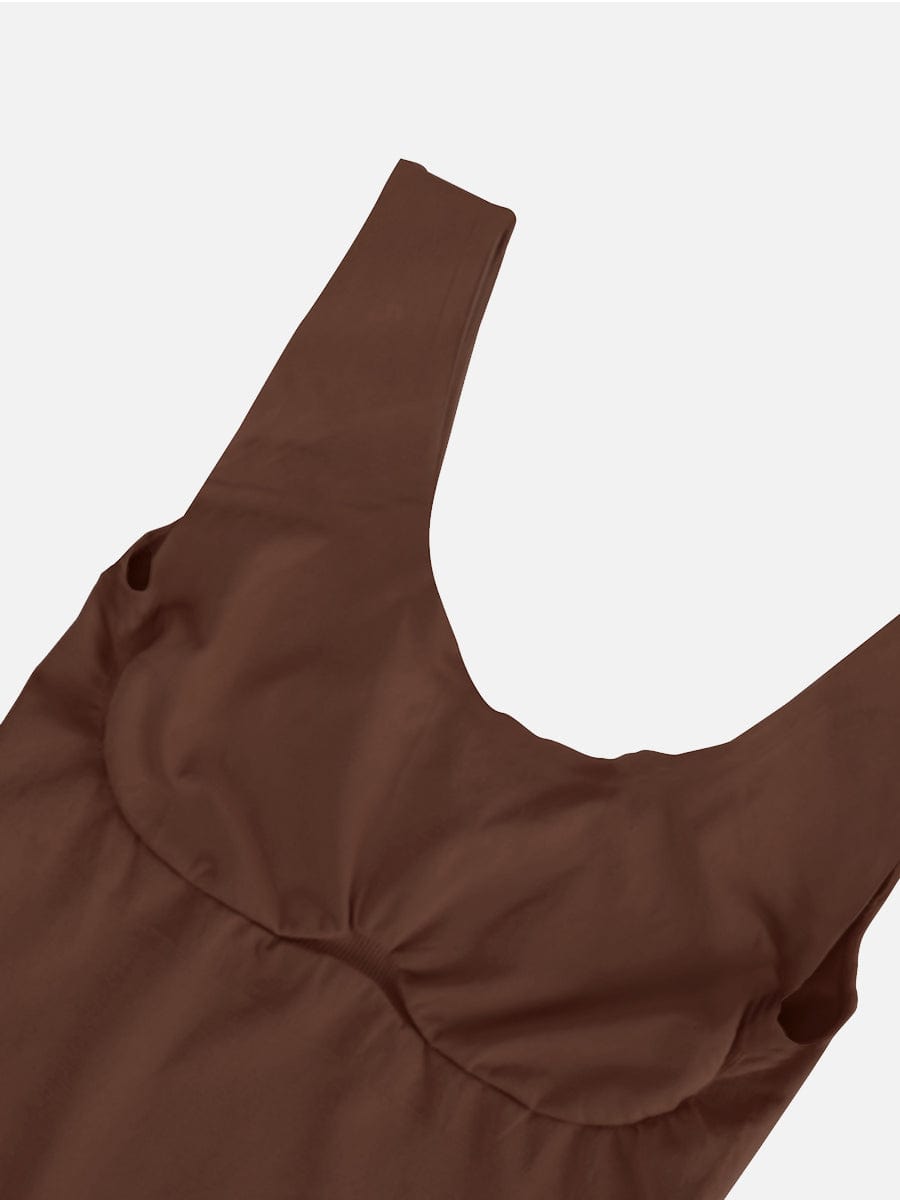 🌿 Eco-friendly Seamless Outerwear Jumpsuit Shapewear