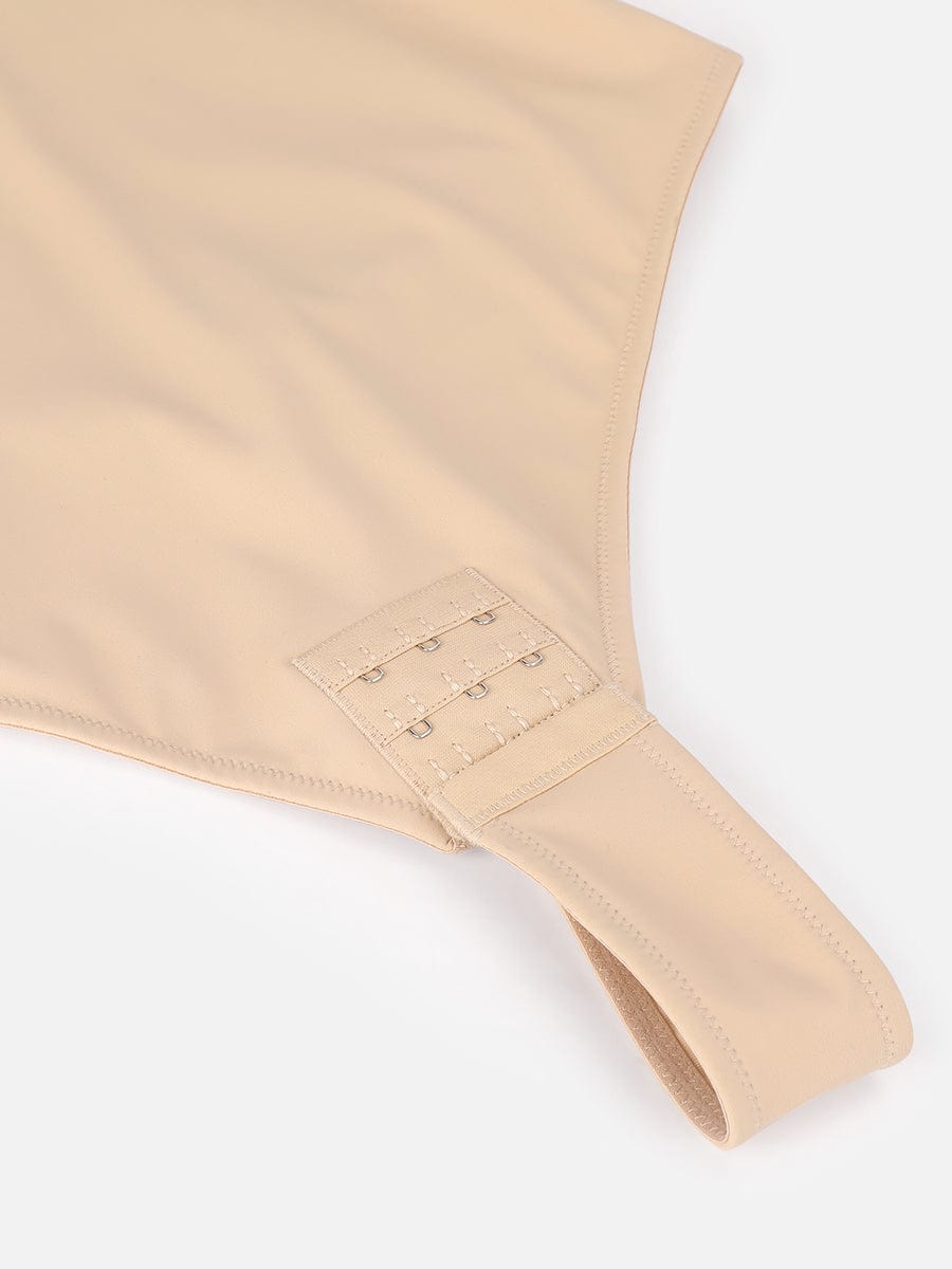  One-Piece Removable Waist And Abdomen Shaping Thong Bodysuit