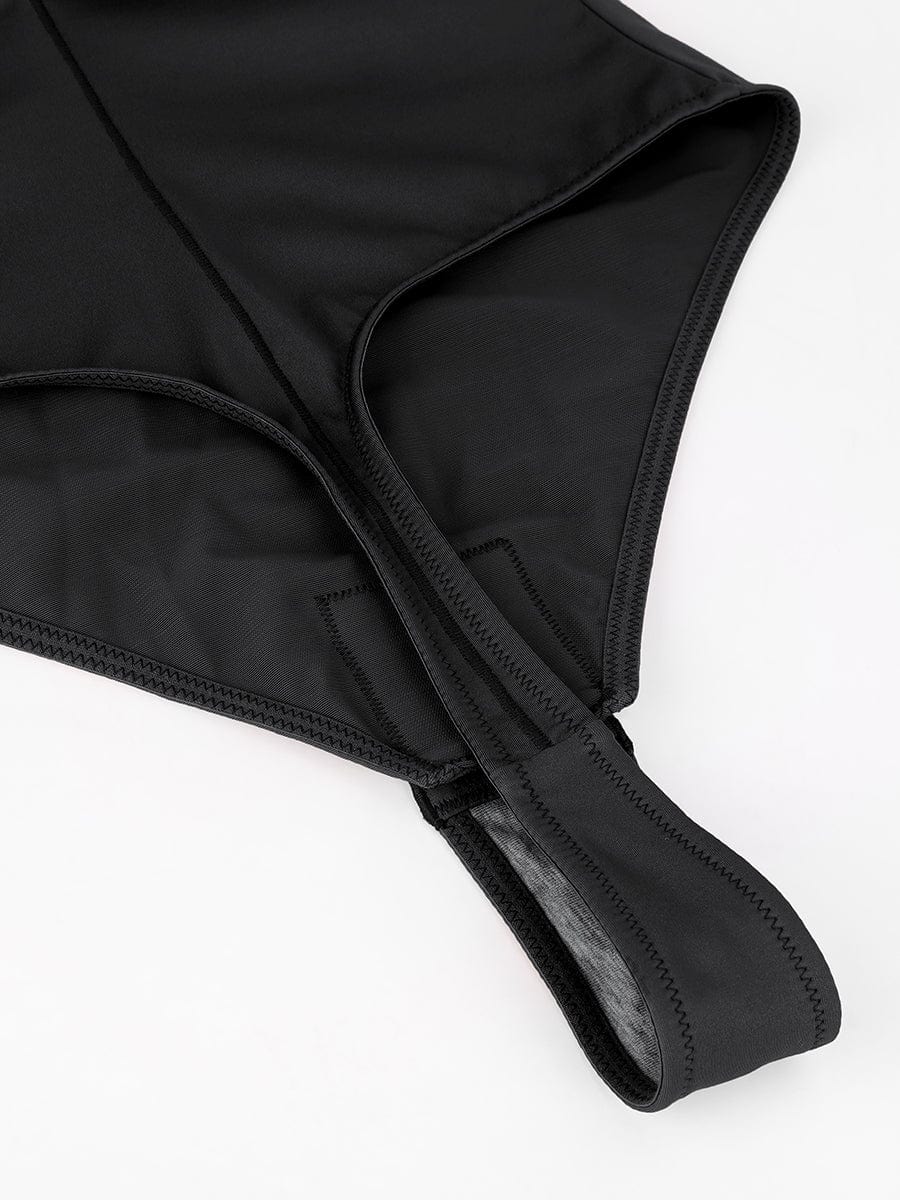  One Piece Underwire Strapless Cups Waist And Abdomen Shaping Thong Bodysuit