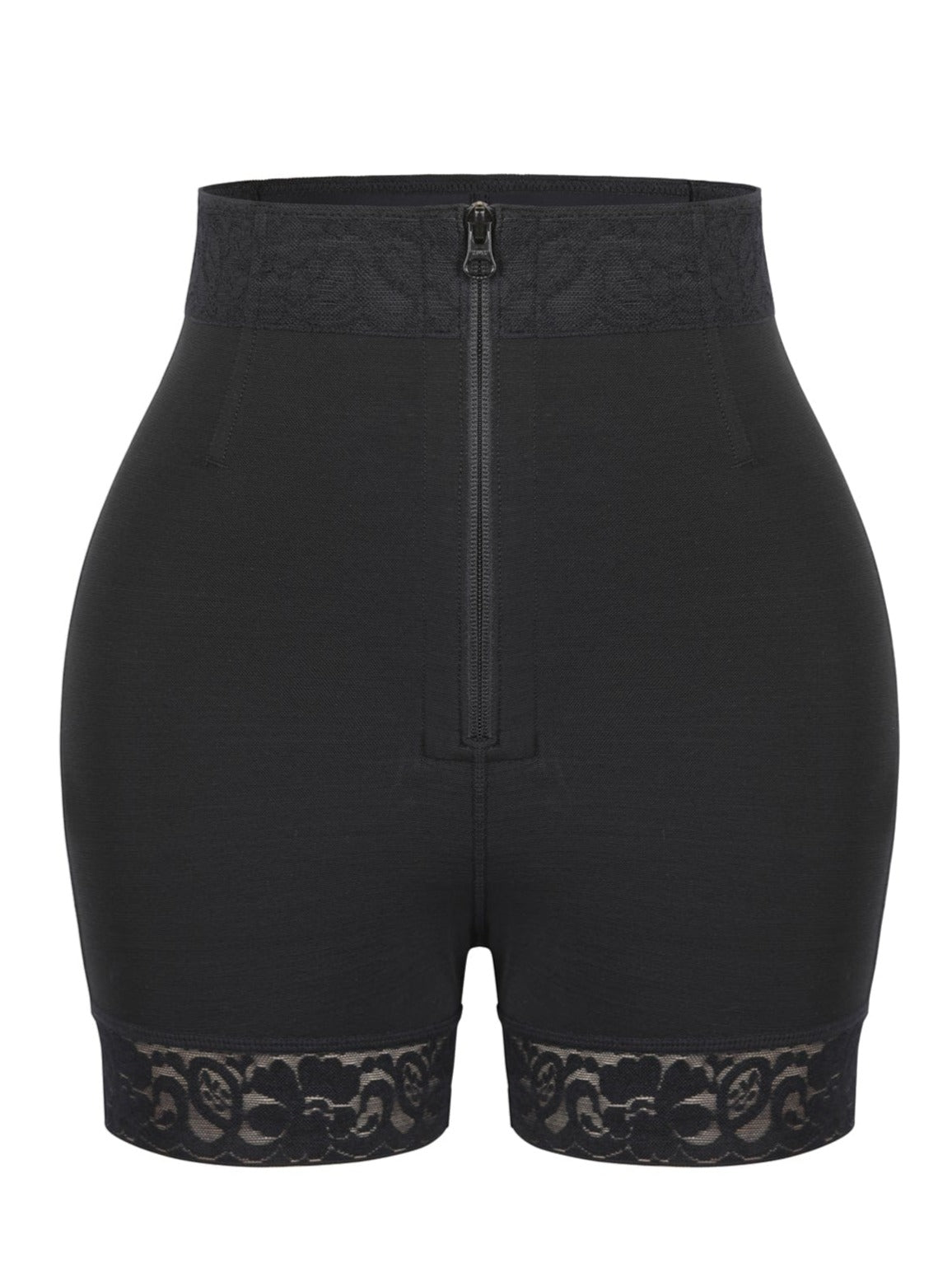  Front Zipper Butt Lifter Shorts High Waist Curve-Creating