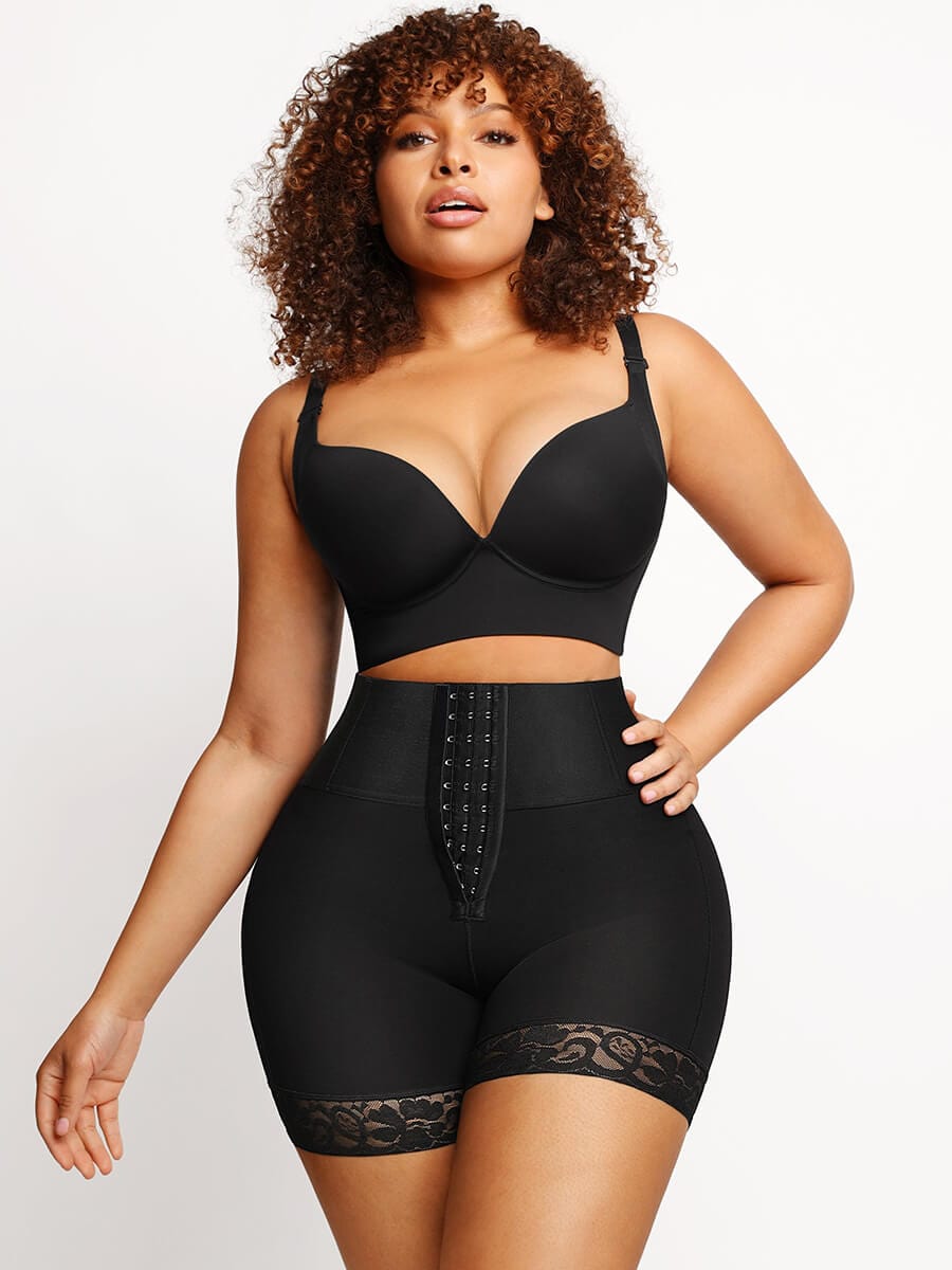  Butt Lifter Tummy Control Middle Waisted Mid Thigh Shaper Shorts