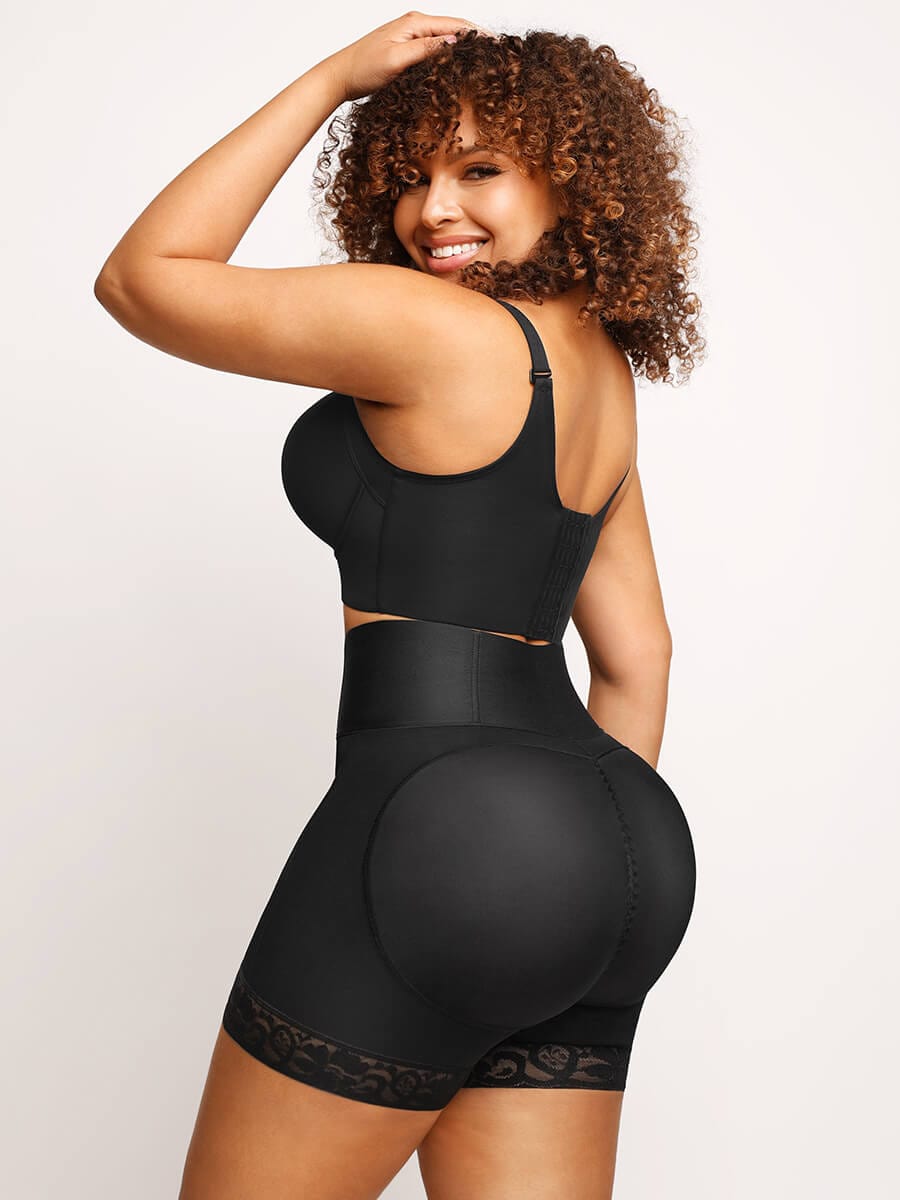  Butt Lifter Tummy Control Middle Waisted Mid Thigh Shaper Shorts