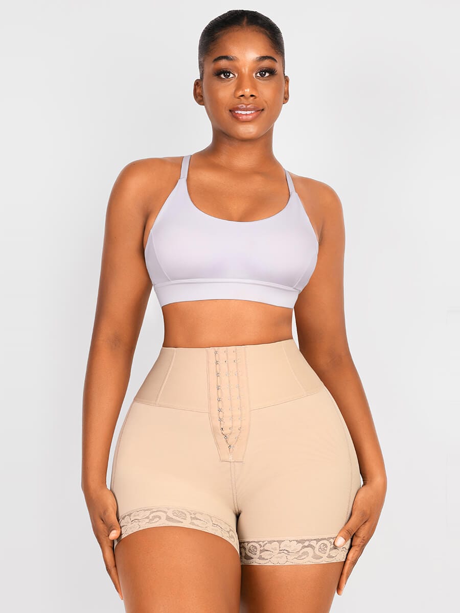  Butt Lifter Tummy Control Middle Waisted Mid Thigh Shaper Shorts