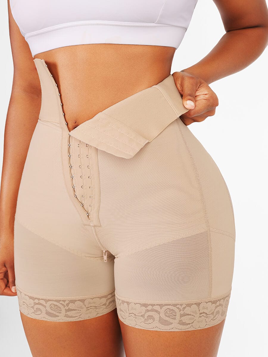  3-bones Triple-breasted High-waisted Elastic Body Butt Lifter