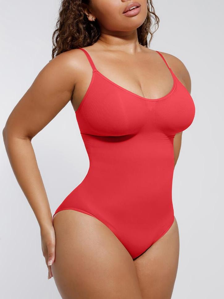  Seamless Covered Bust Jumpsuit Thong Bodysuit
