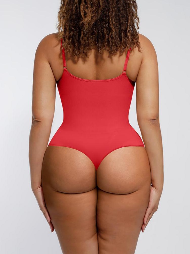  Seamless Covered Bust Jumpsuit Thong Bodysuit